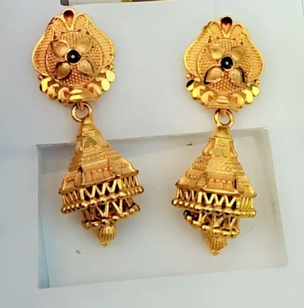 Gold Forming Long Necklace Set