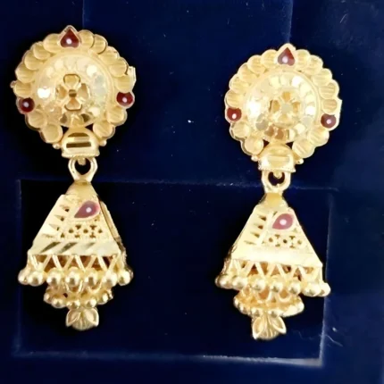 Latest gold covering jhumka