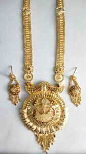 1 Gram Forming Long Necklace Sets Design