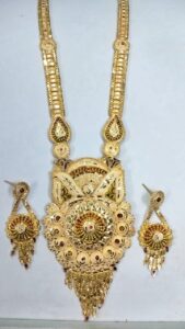 1 Gram Forming Long Necklace Sets Design