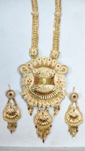 1 Gram Forming Long Necklace Sets Design