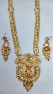 1 Gram Forming Long Necklace Sets Design