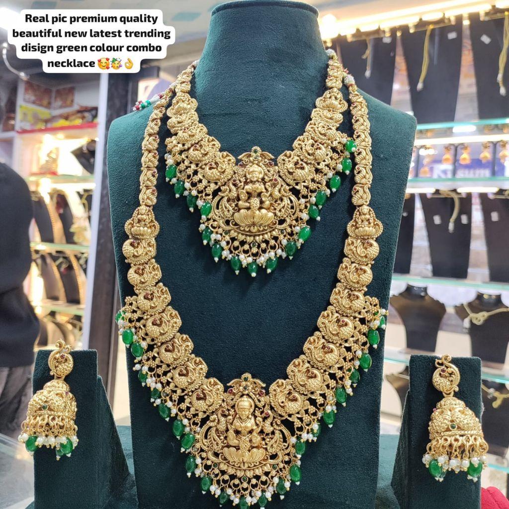 RS Jewellers Combo 1095_4 Combo Temple Necklace Jewelry